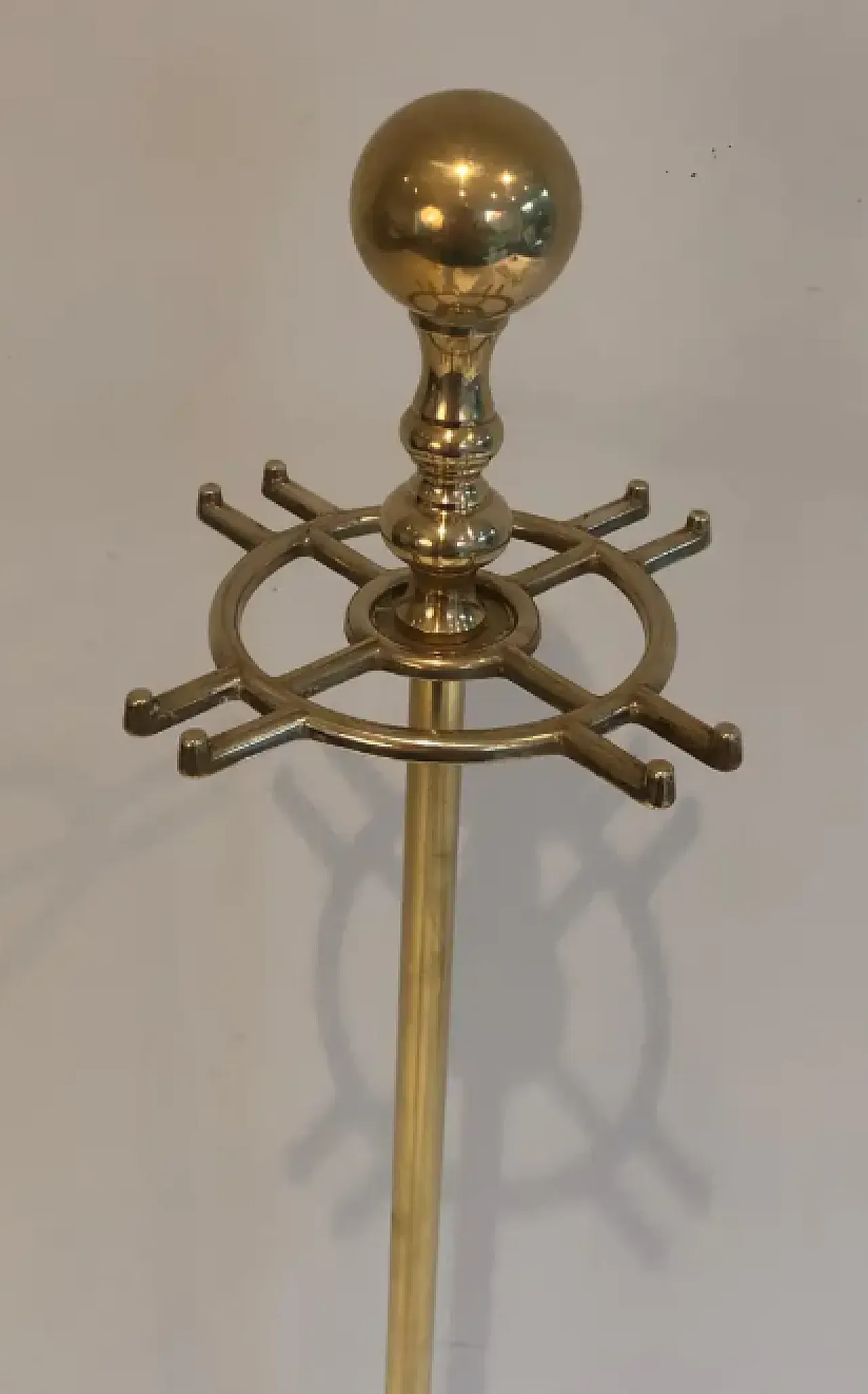 Brass fireplace tools with duck heads, 1970s 11