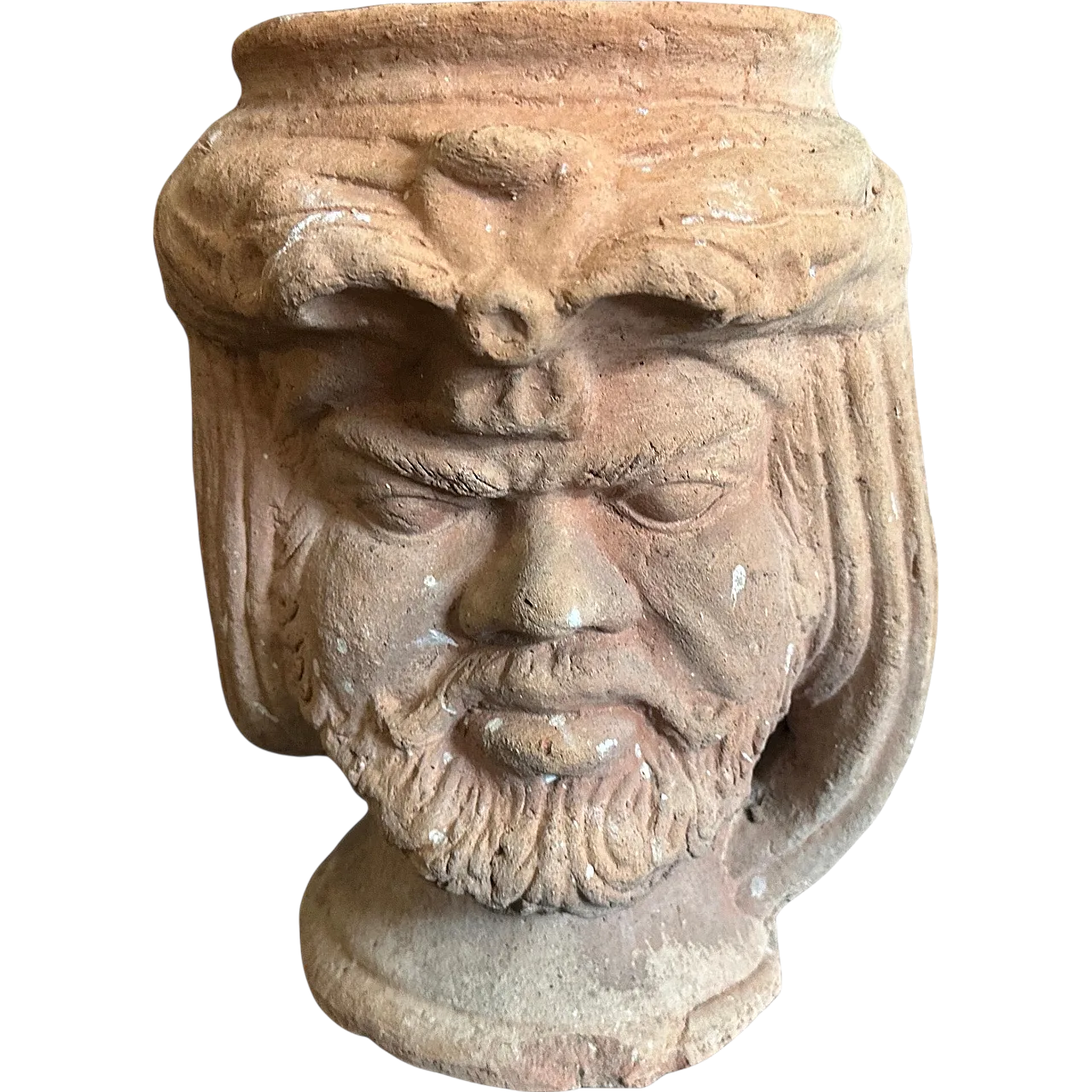 Vaso Moro siciliano in terracotta lavorato a mano, anni '30 13