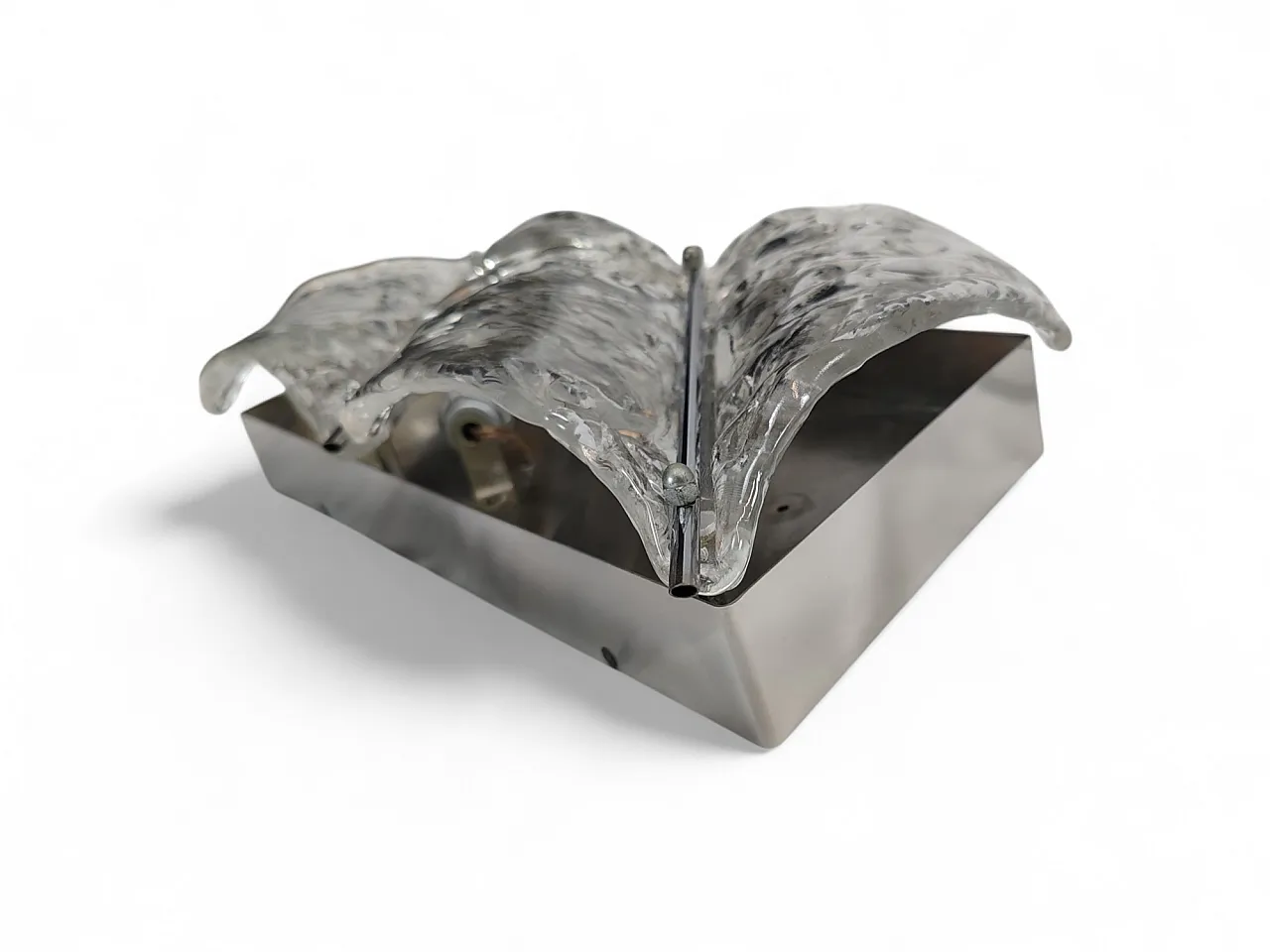 Lampade da parete di Murano di Zero Quattro, Italia anni '70, set di 2 9