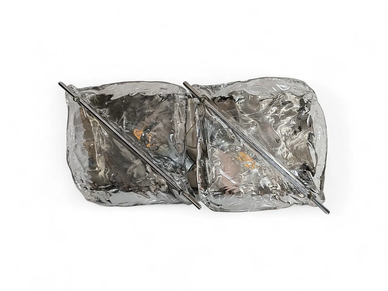 Lampade da parete di Murano di Zero Quattro, Italia anni '70, set di 2 11