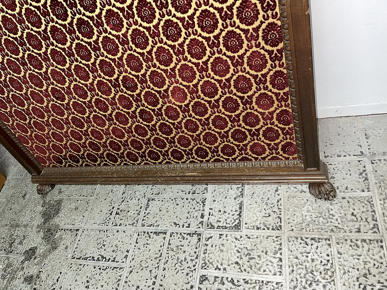 Appendiabiti da ingresso in tessuto damascato, anni '50 4