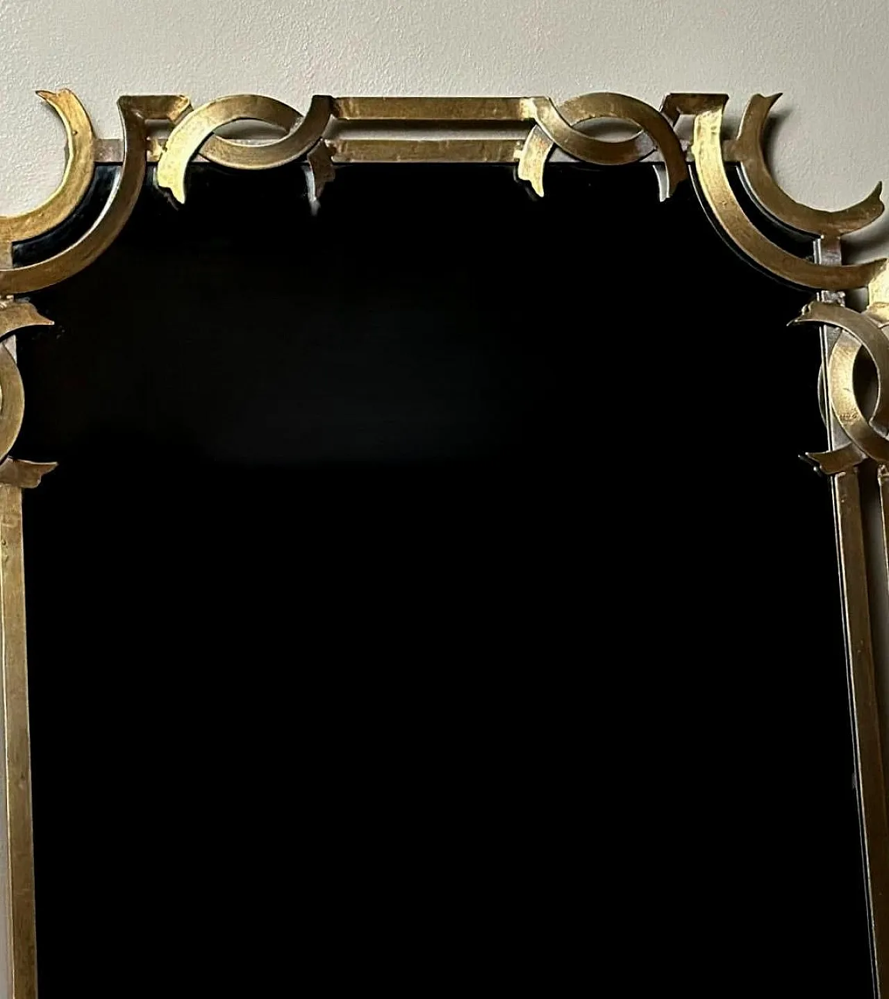 Wall mirror with gilded metal frame, 1980s 8
