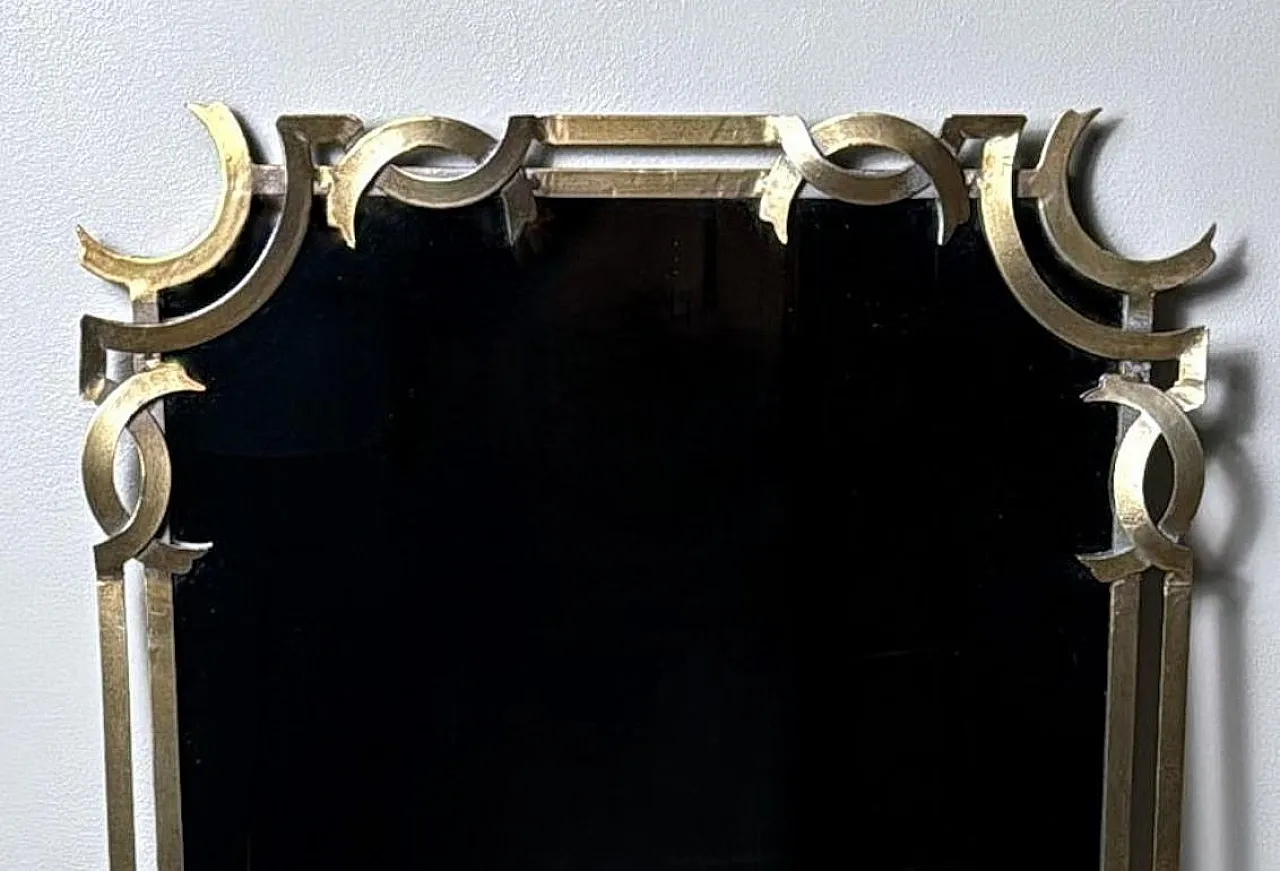 Wall mirror with gilded metal frame, 1980s 10