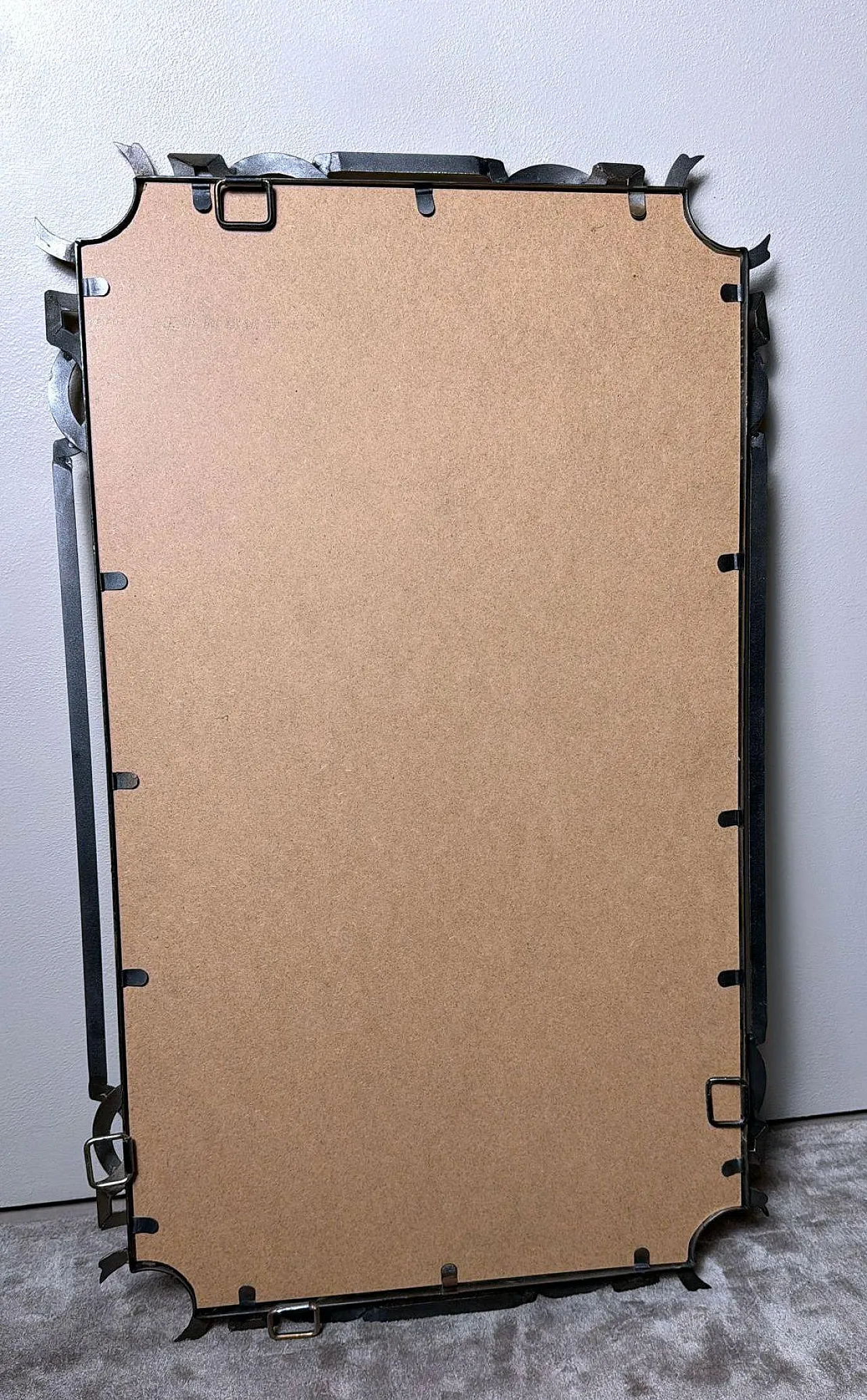 Wall mirror with gilded metal frame, 1980s 17
