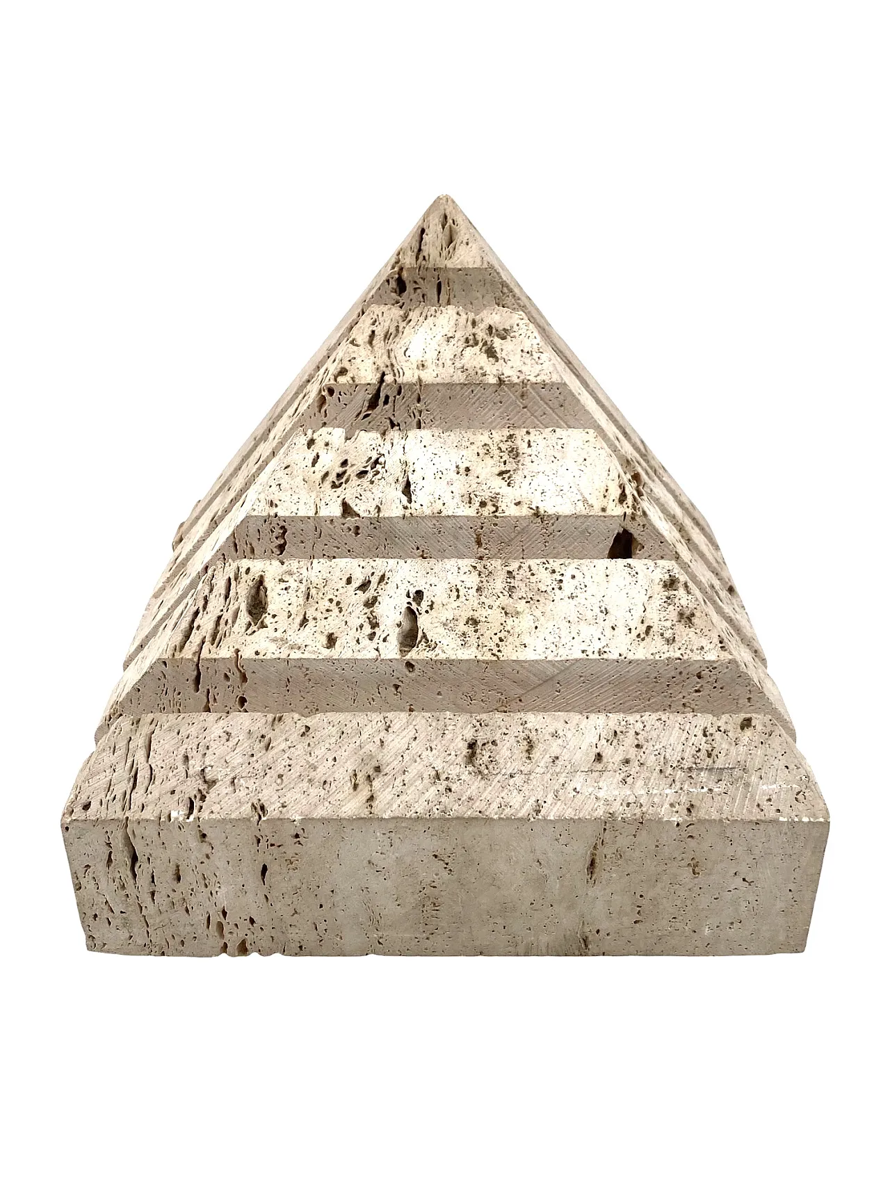 Enzo Mari, Travertine desk organizer, Fratelli Mannelli Italy 1970s 4