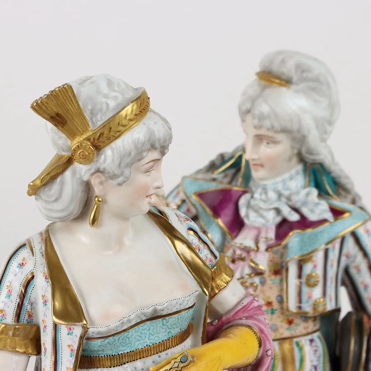 Pair of biscuit statues by Paul Duboy, mid-19th century 3