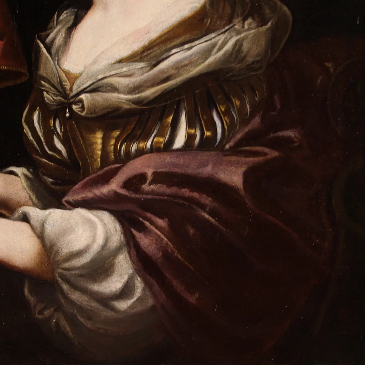 Santa Cecilia all'organo, dipinto barocco italiano, '600 15