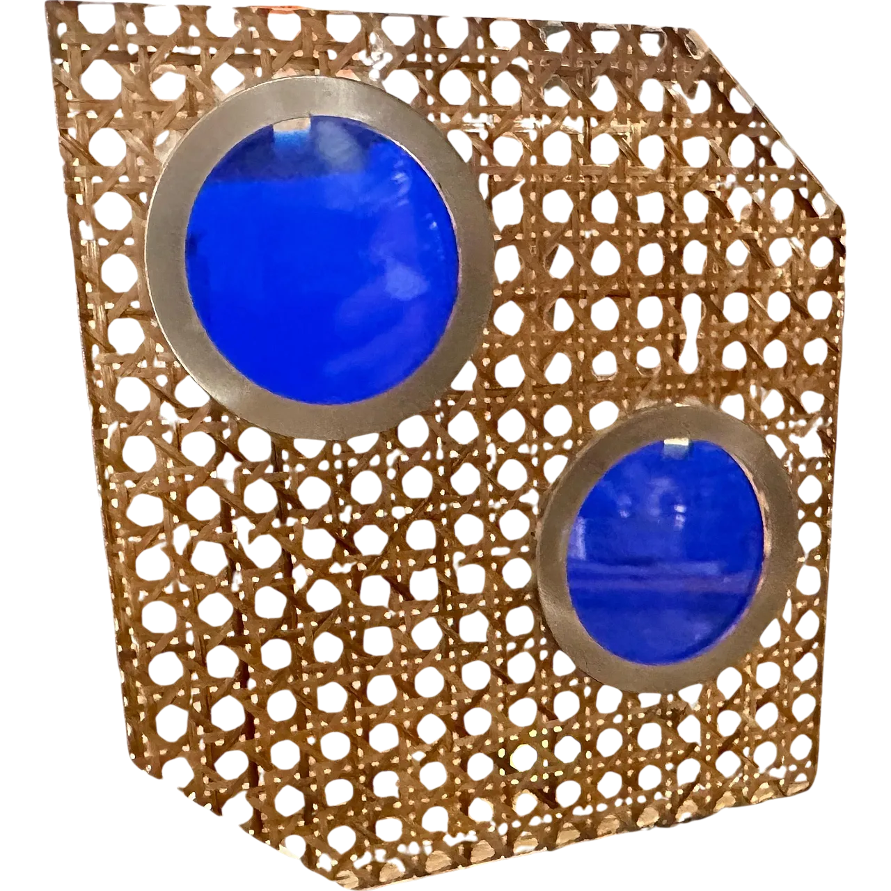 Straw and plexiglass photo frame by Dior Home, 1970s 10