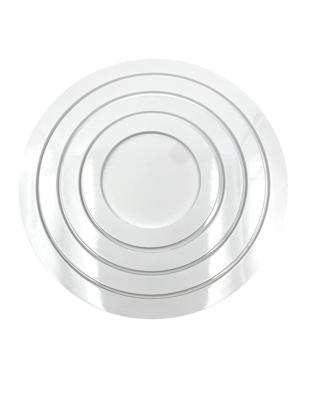 Centrotavola composto da vassoi impilabili bianchi, anni '70 3