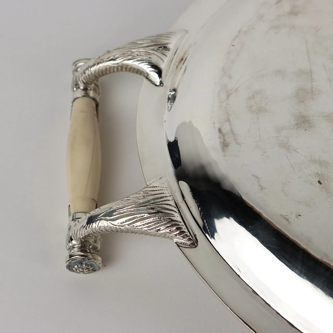 Messulam silver tray, 1940s 4