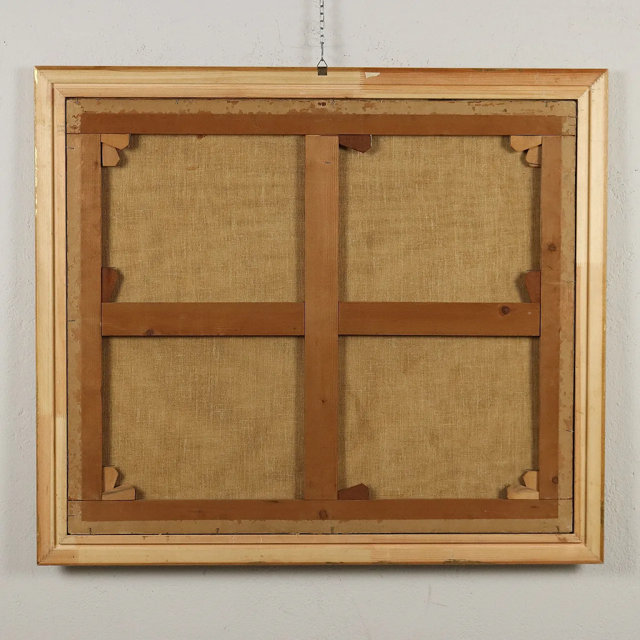 Paesaggio con rovine architettoniche, dipinto a olio su tela, '700 9