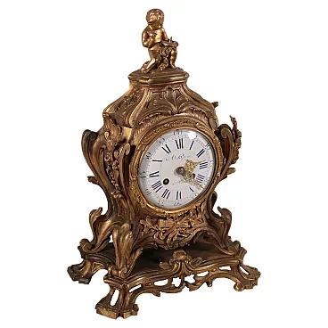 Baroque style bronze standing clock, 19th century | intOndo