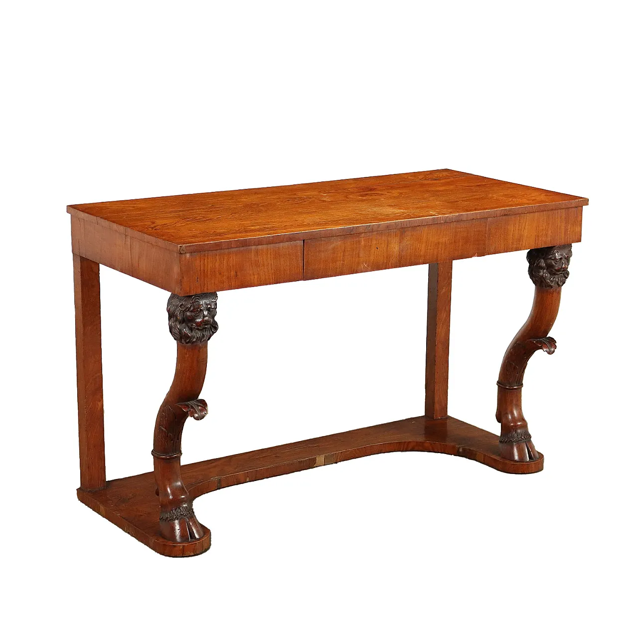 Restoration elm panelled pine console, 19th century 1