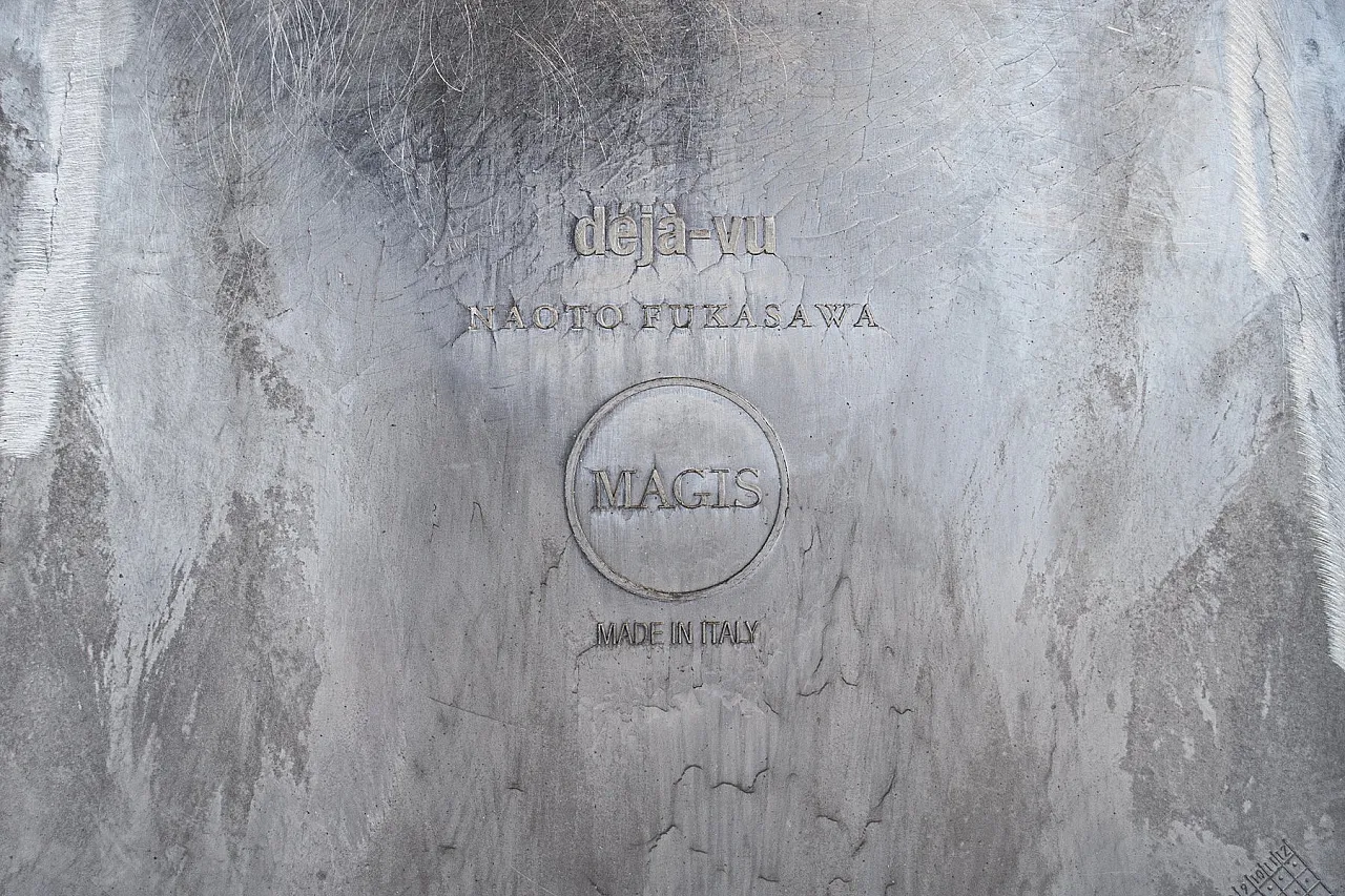 4 Sedie Déjà-Vu in alluminio di Naoto Fukasawa per Magis, anni 2000 8