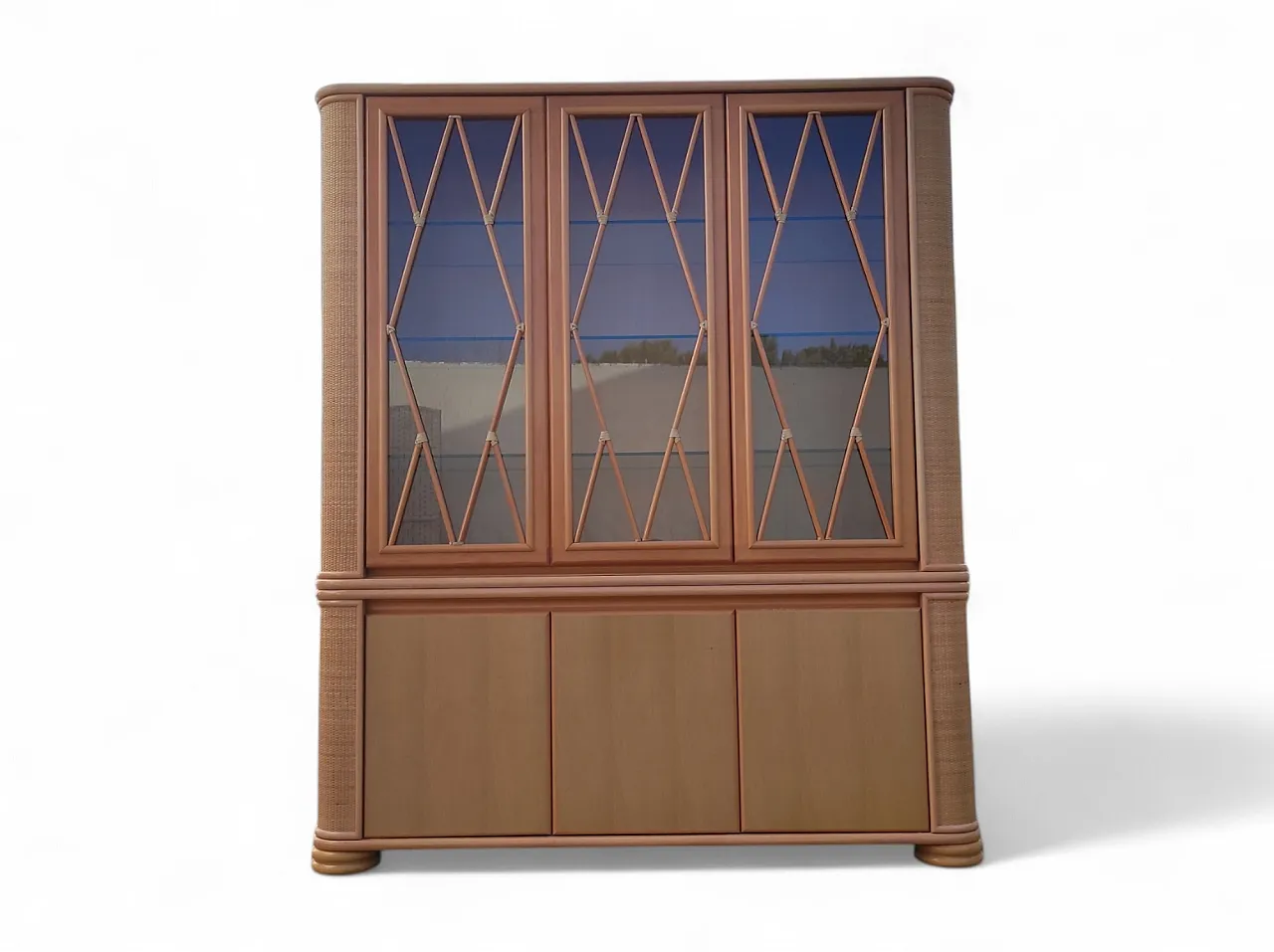 Credenza in legno di Roberti Rattan, Italia, anni '60 2