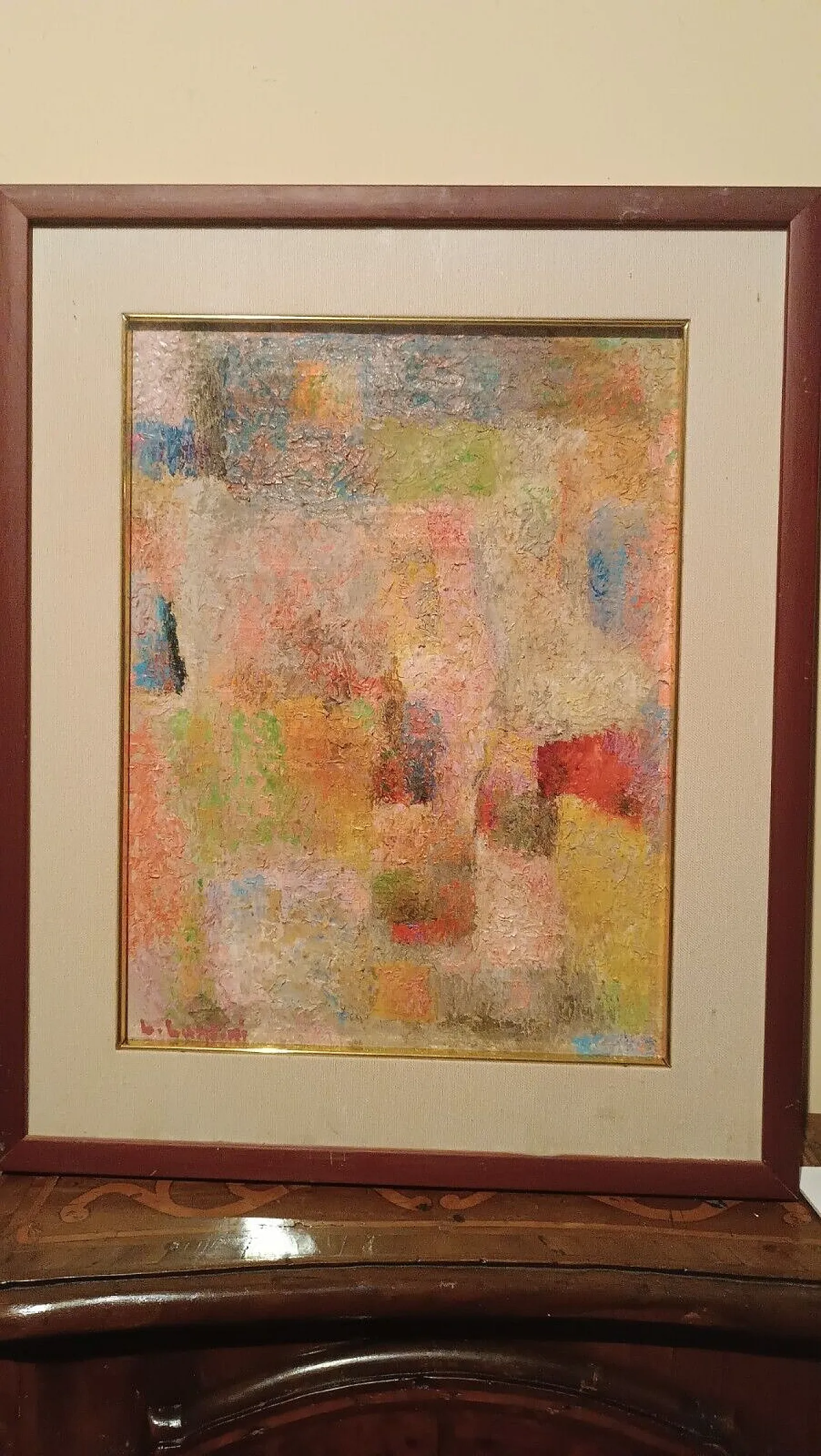 Omaggio a Klee, olio su tela di Lando Landini, anni '50 3