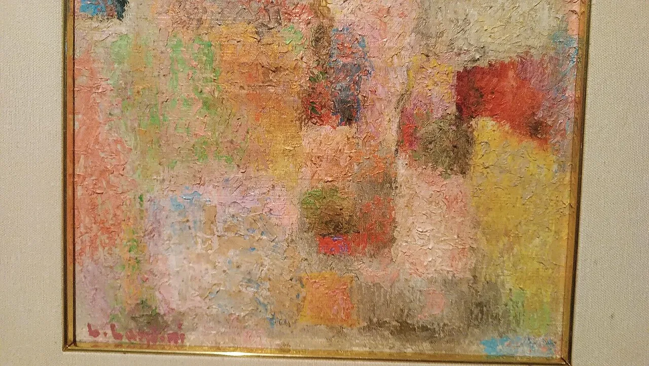 Omaggio a Klee, olio su tela di Lando Landini, anni '50 9