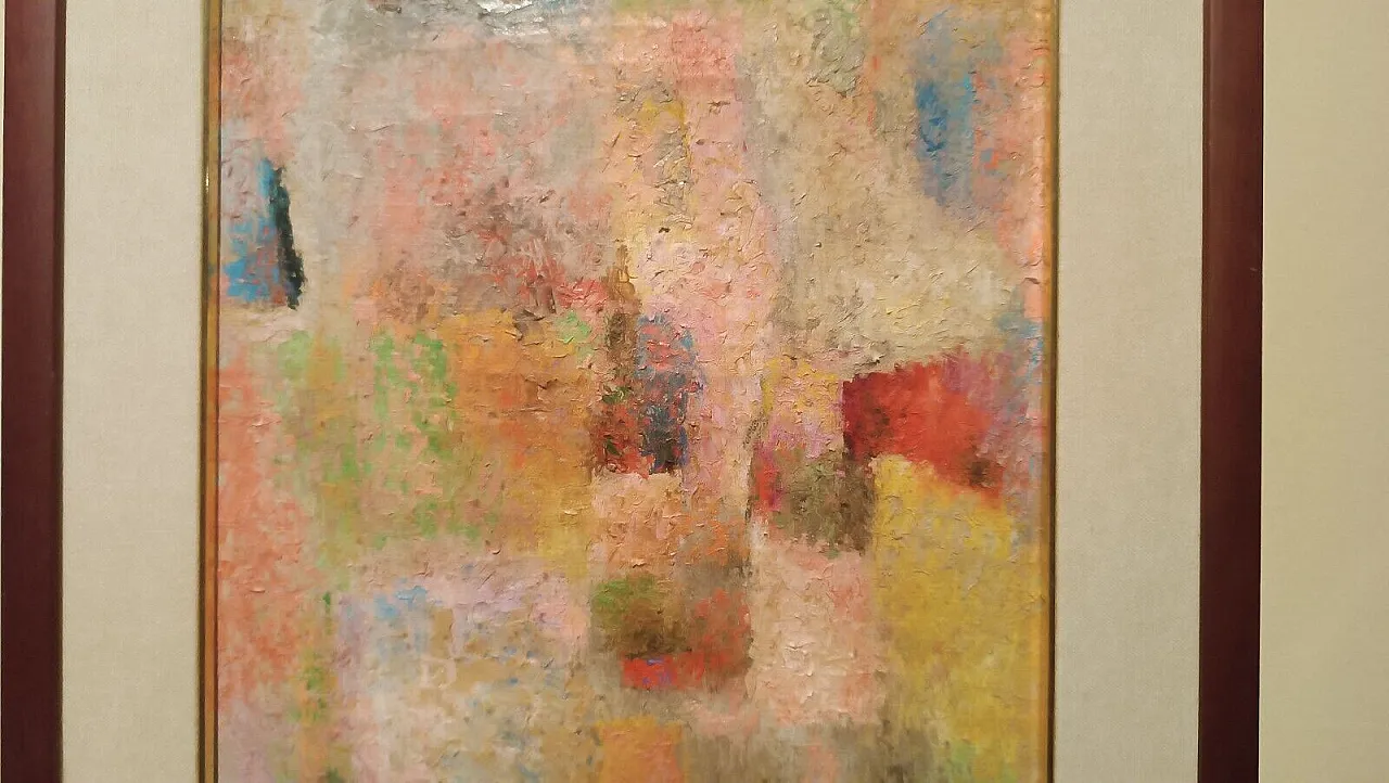 Omaggio a Klee, olio su tela di Lando Landini, anni '50 10