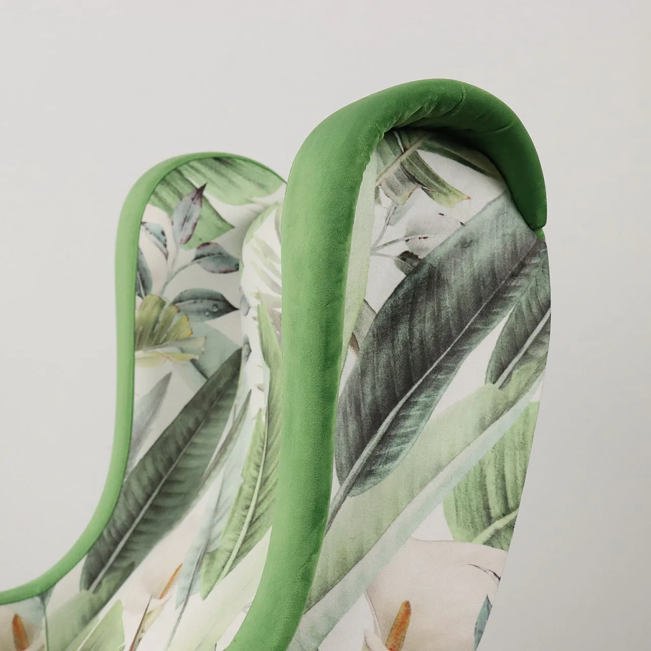 Jungle Collection velvet armchair, mid-19th century 5