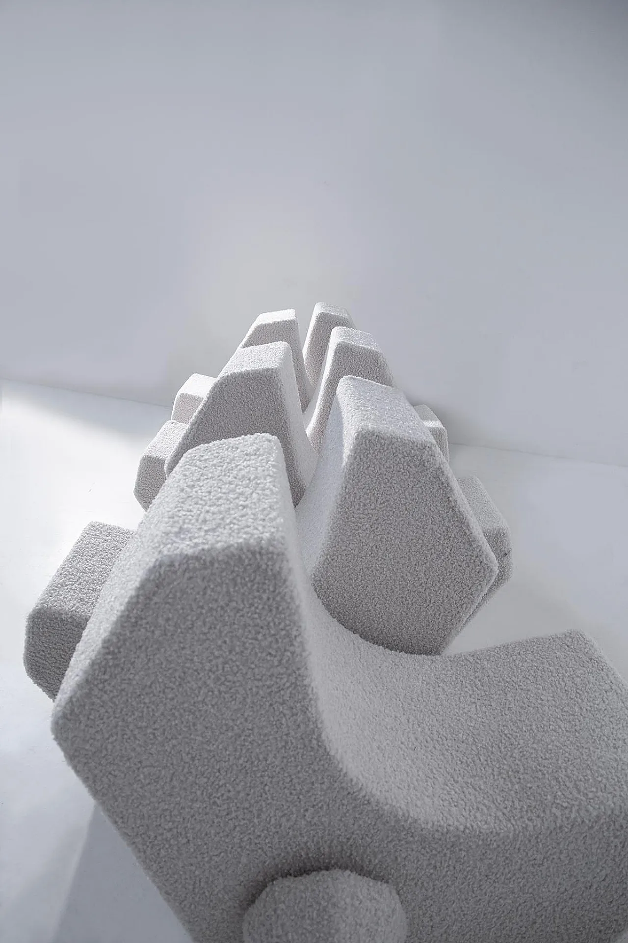 Divano modulare Infinity in bouclé, anni 2000 9