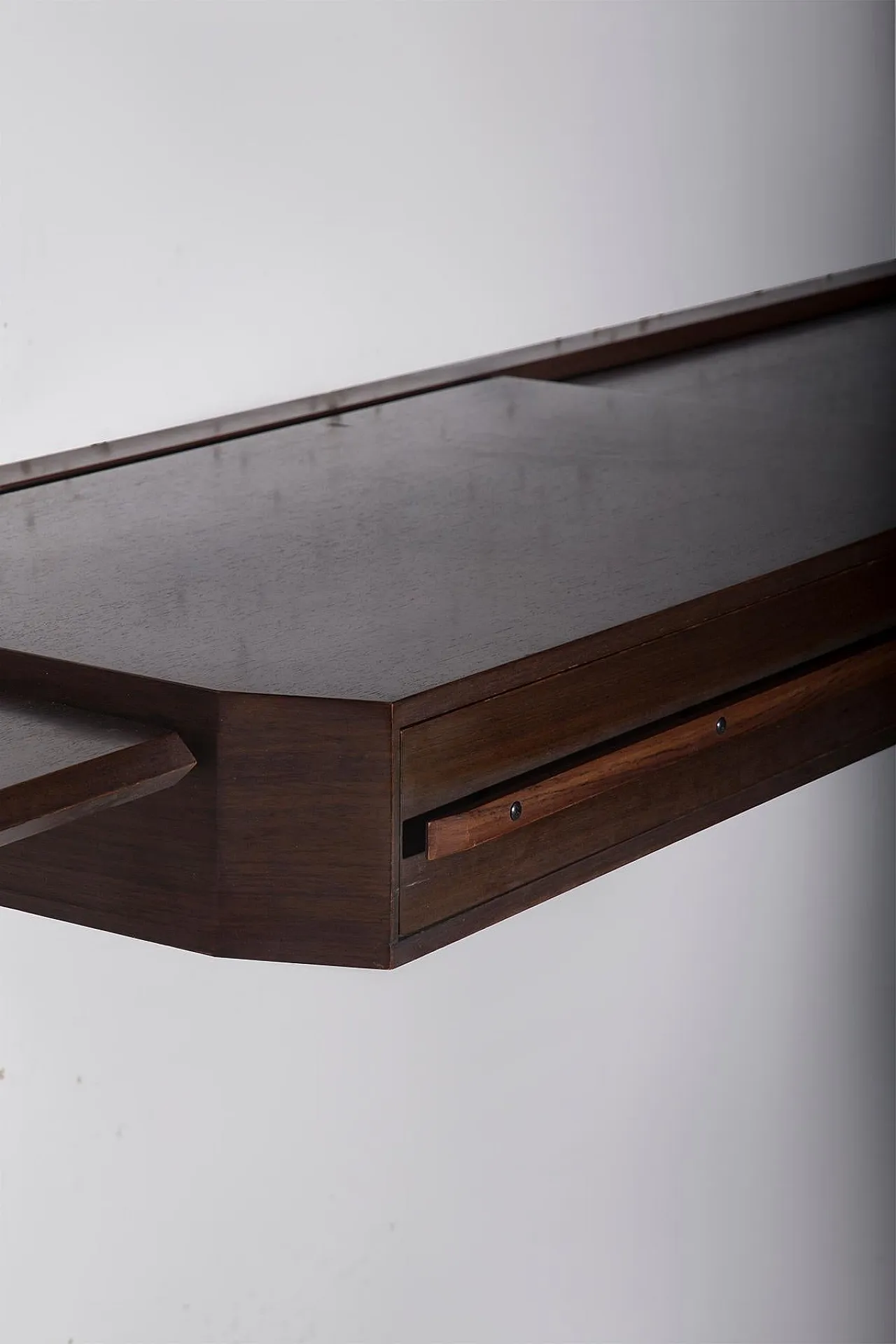 Consolle da parete in legno di Dino Cavalli, anni '60 7