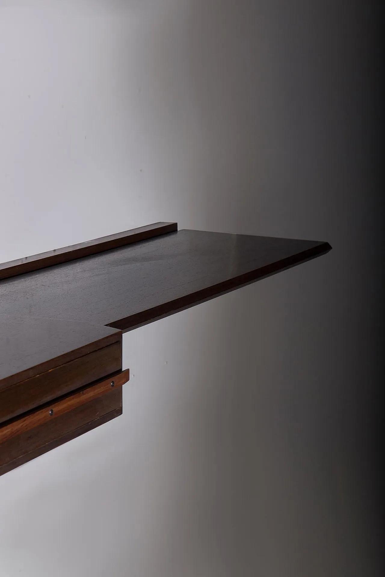 Consolle da parete in legno di Dino Cavalli, anni '60 8