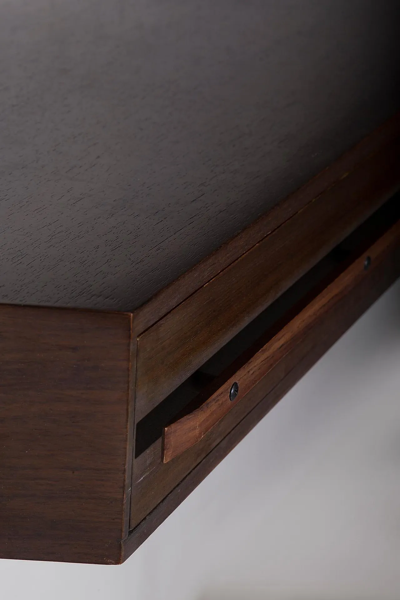 Consolle da parete in legno di Dino Cavalli, anni '60 9