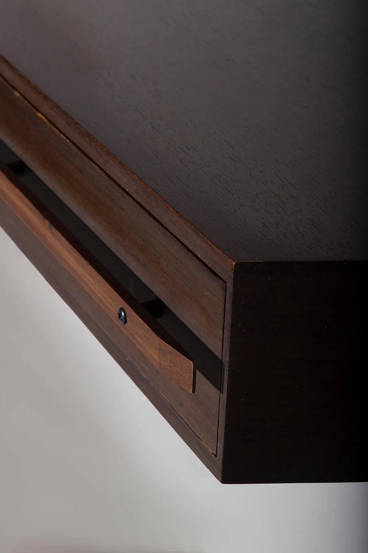 Consolle da parete in legno di Dino Cavalli, anni '60 14