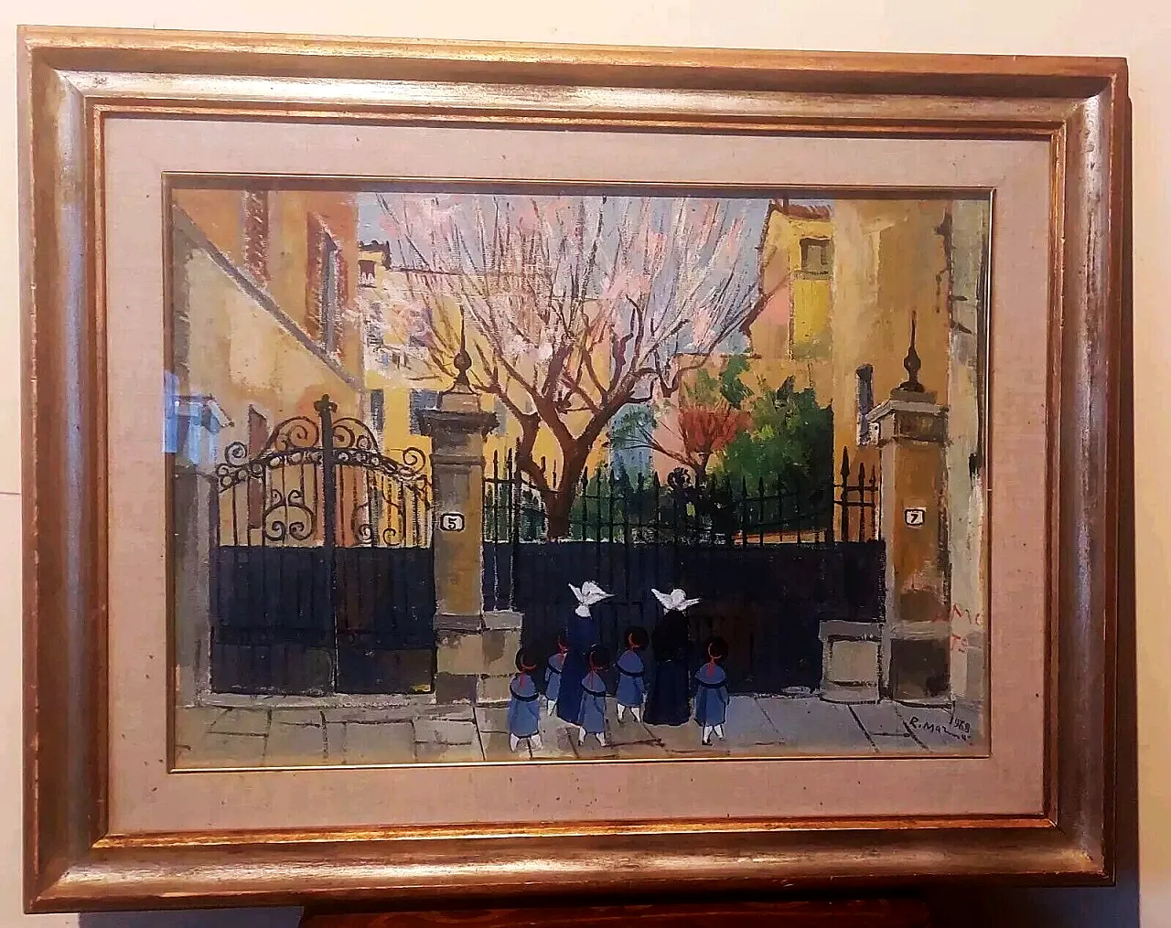 Primavera, olio su tela di Rodolfo Marma, anni '60 1