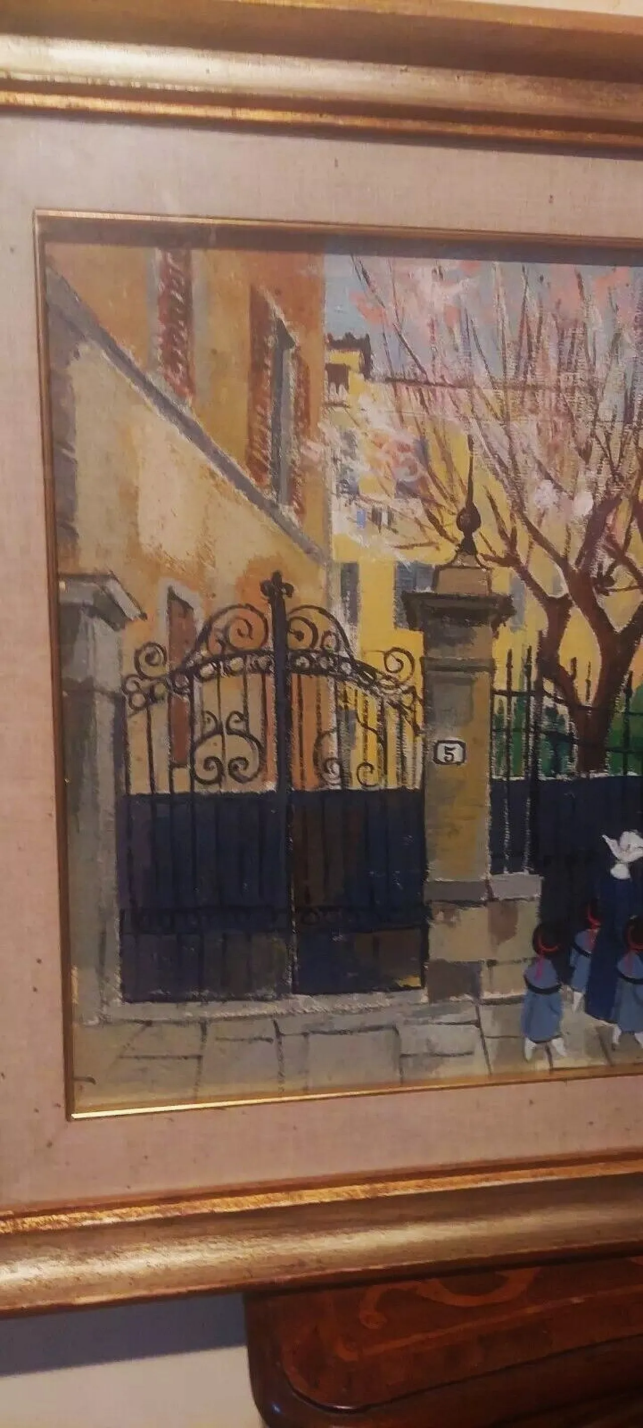 Primavera, olio su tela di Rodolfo Marma, anni '60 4