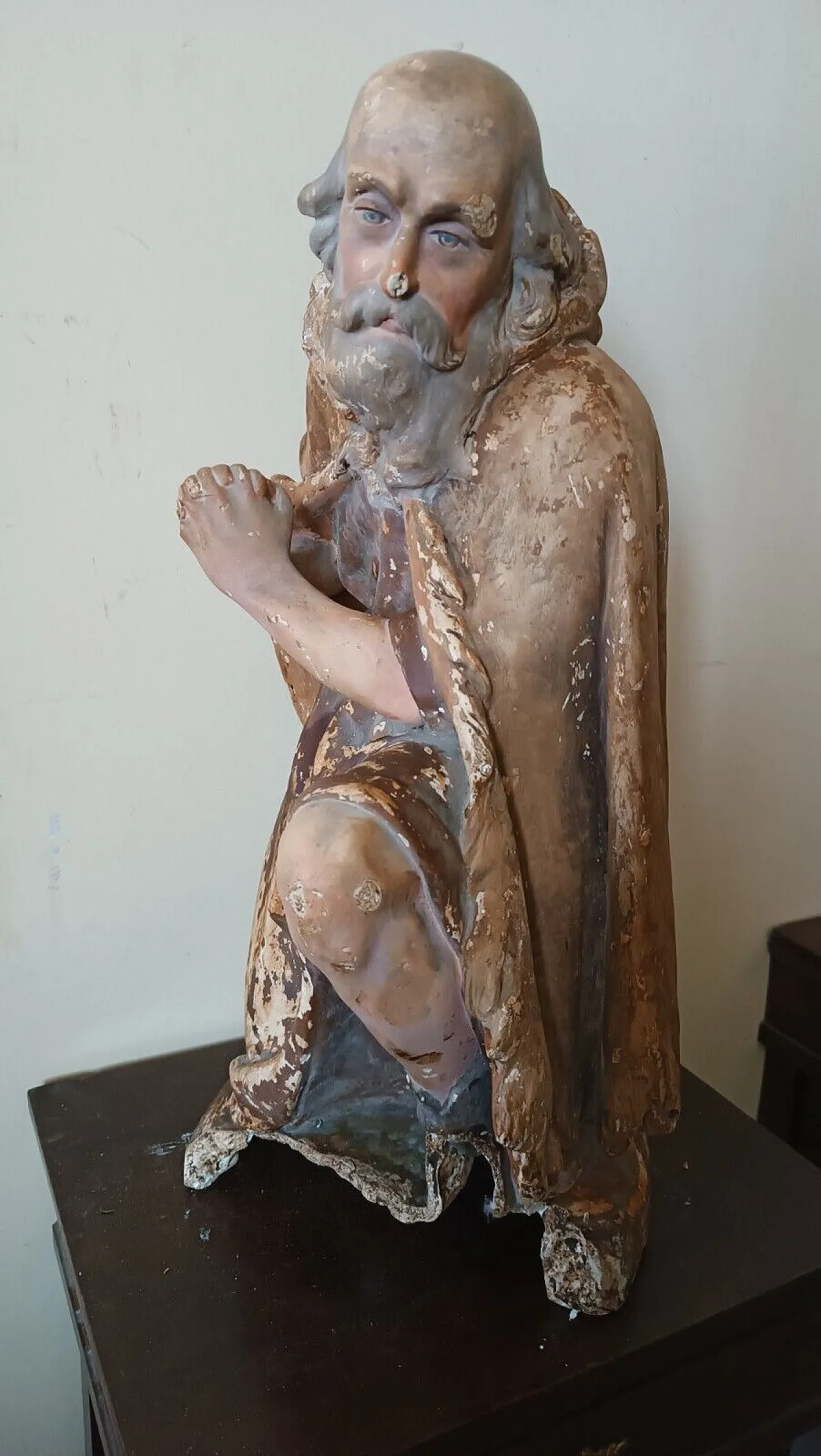 Pastore da presepe, scultura in gesso, fine '700 2