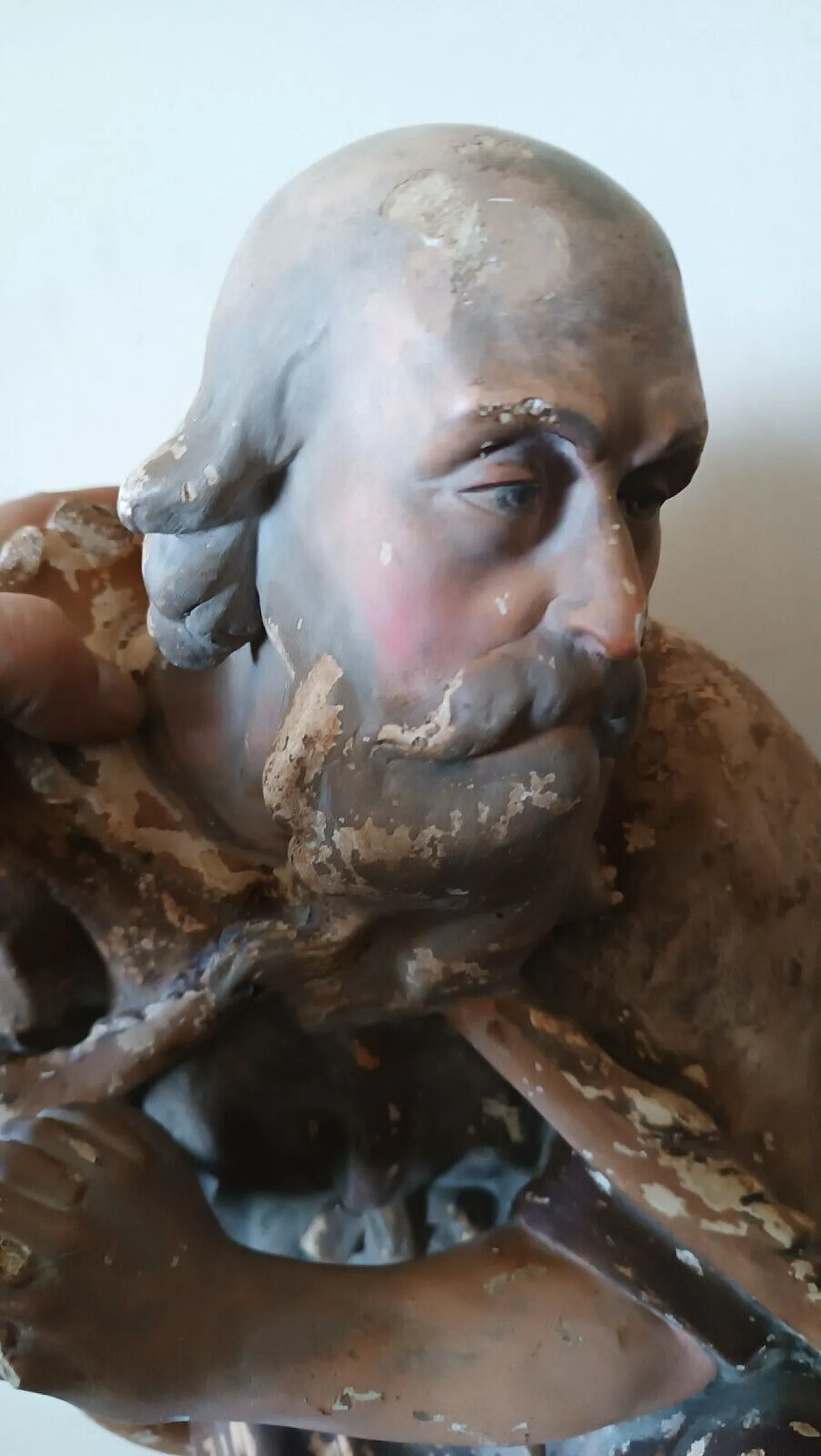 Pastore da presepe, scultura in gesso, fine '700 11