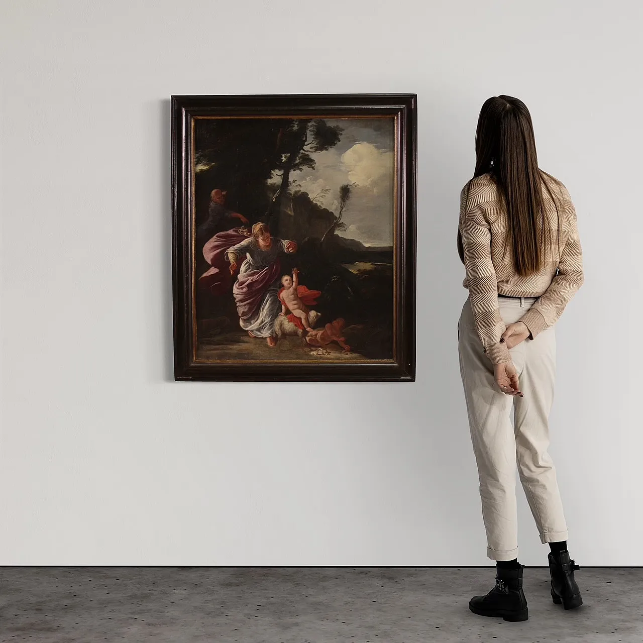 Pittore barocco francese, Riposo durante la fuga in Egitto, '600 3