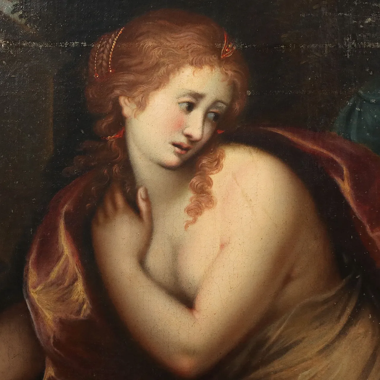 Susanna e i Vecchioni, olio su tela, '600 4