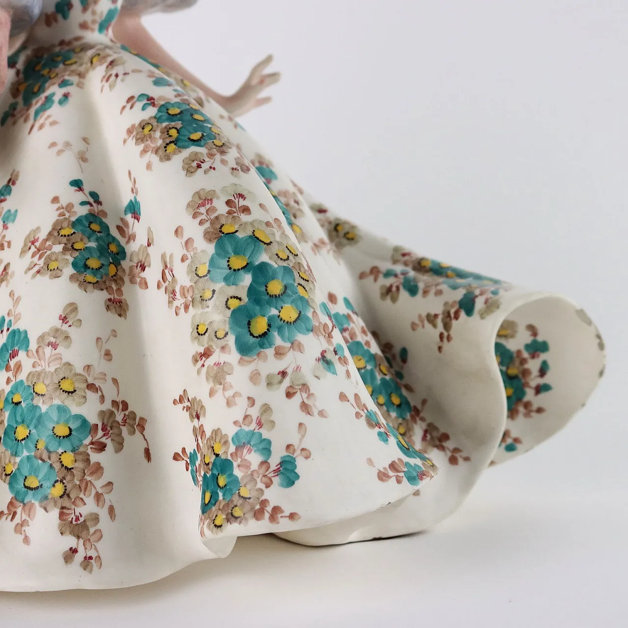 Scultura di fanciulla in ceramica di Tiziano Galli, anni '50 6