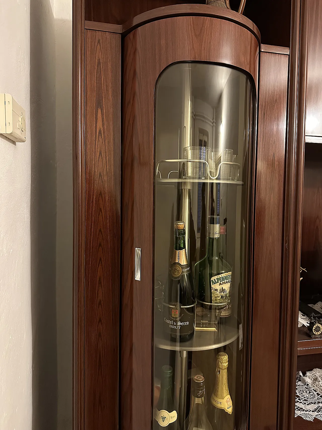 Mobile con vetrina bar in palissandro, anni ‘70 5