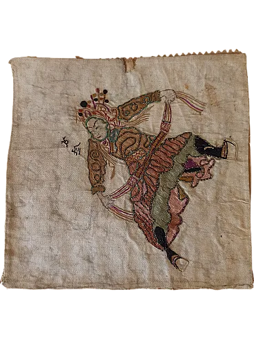 Ricamo Miniatura su tessuto, Cina, '700