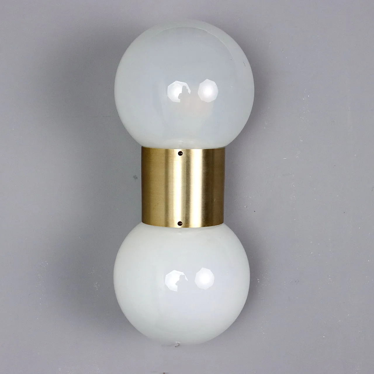 Wall lamp in chrome-plated aluminium and glass, late 20th century 6