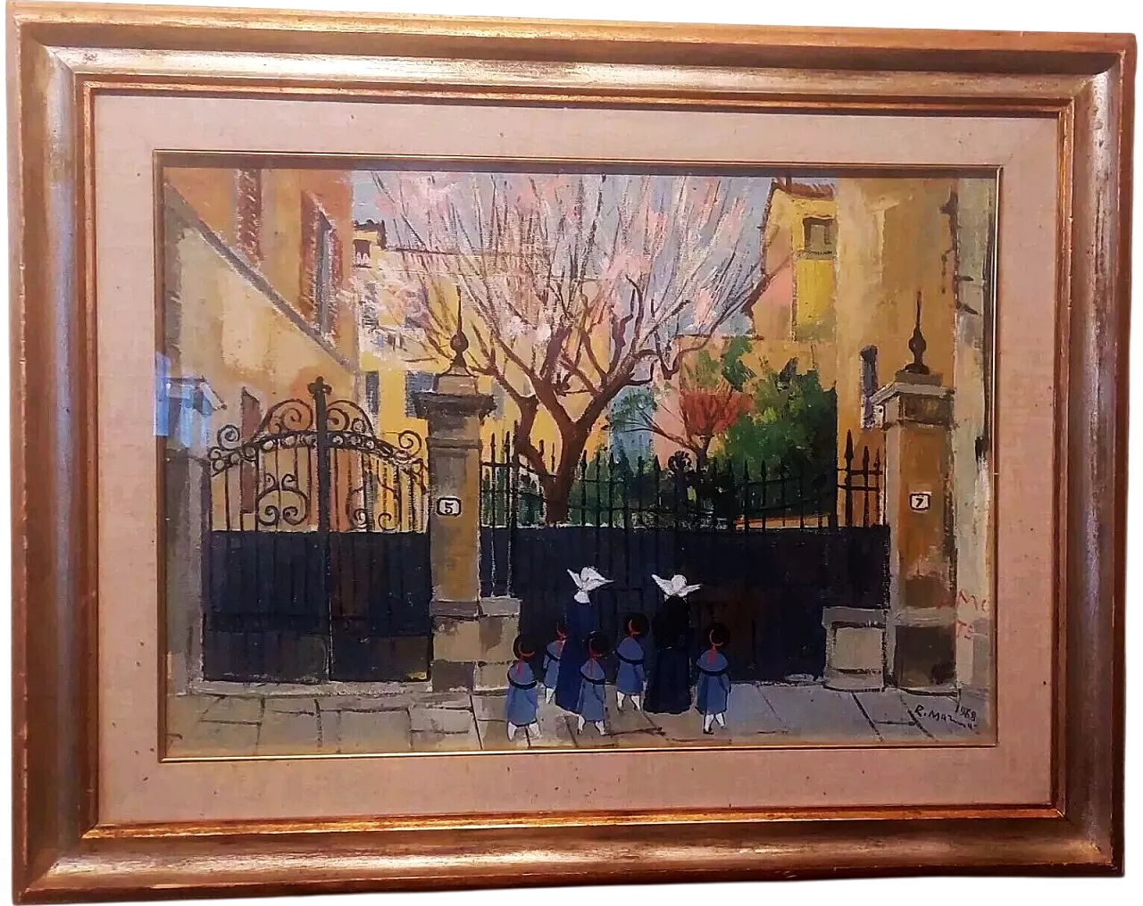 Primavera, olio su tela di Rodolfo Marma, anni '60 12