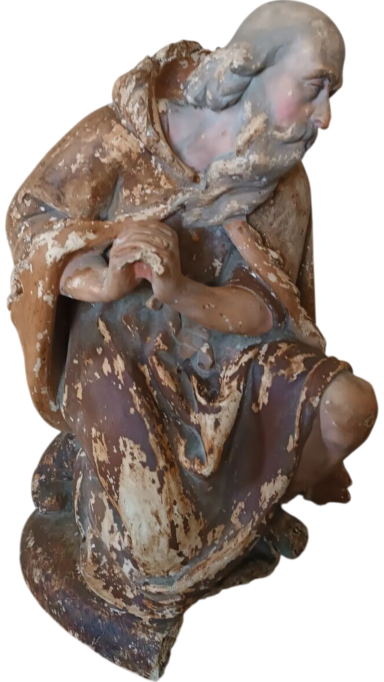 Pastore da presepe, scultura in gesso, fine '700 13