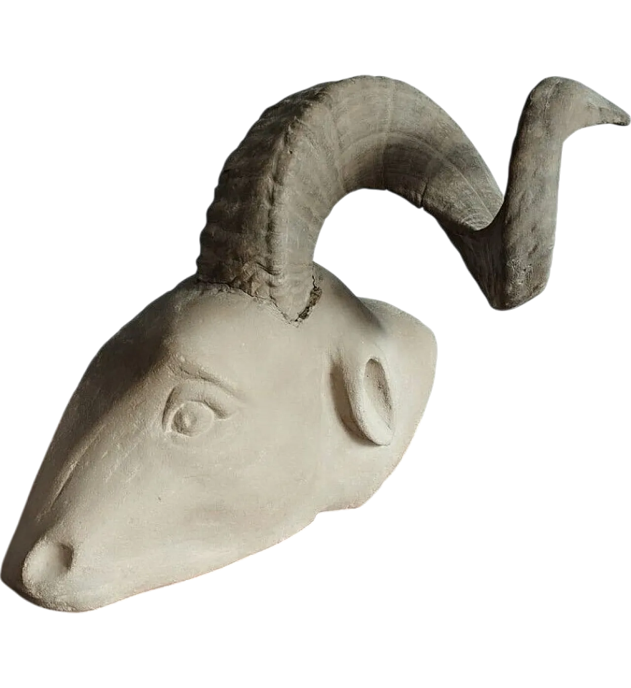 Ram's head, sculpture in pietra serena, early 20th century 18