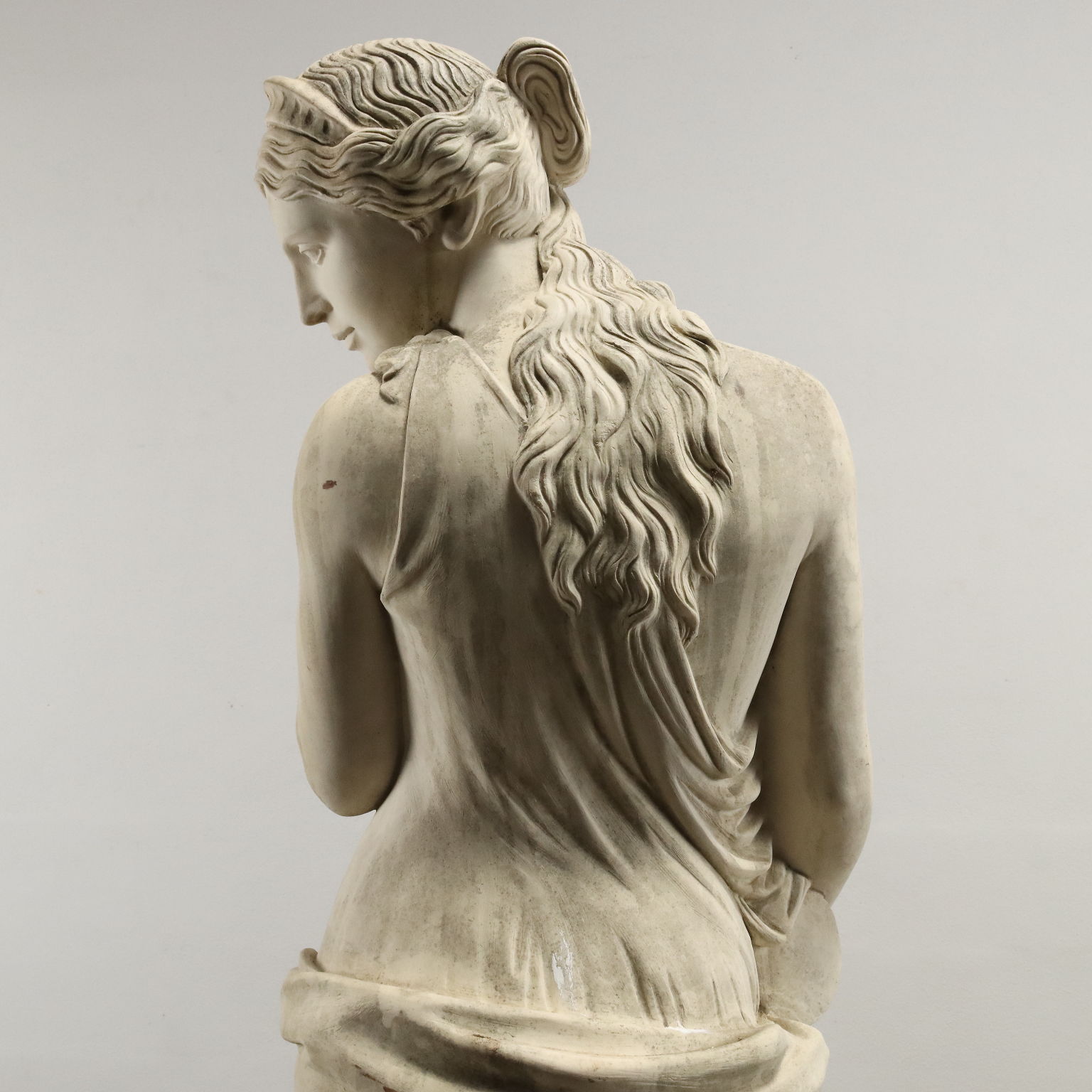 希少 イタリア\"DAL TORRIONE\" 水瓶を持つ女神 石膏像 アンティーク Dal Torrione, Venus at the spring, synthetic marble sculpture