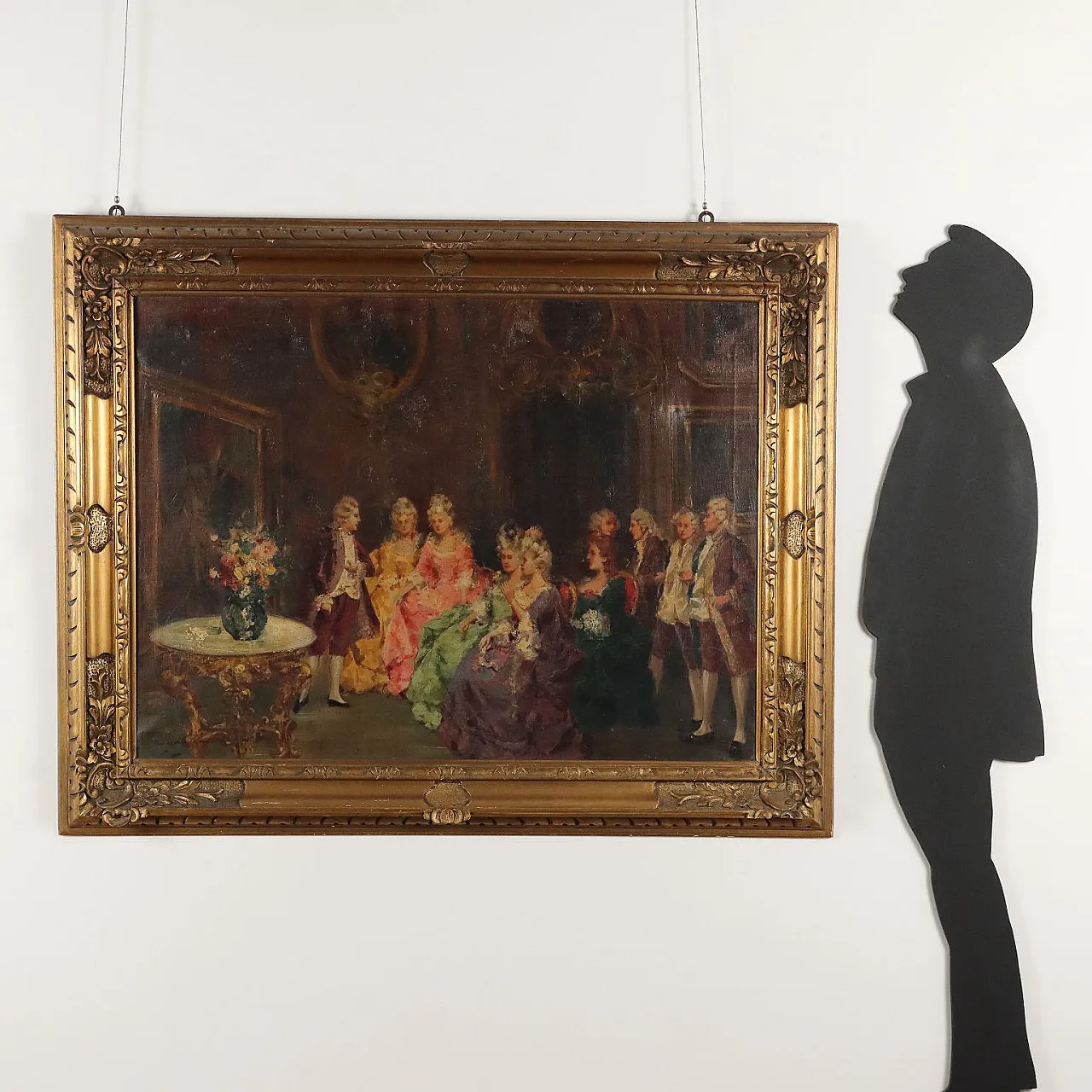 Salvatore Balsamo, Gallant scene, oil on canvas 2