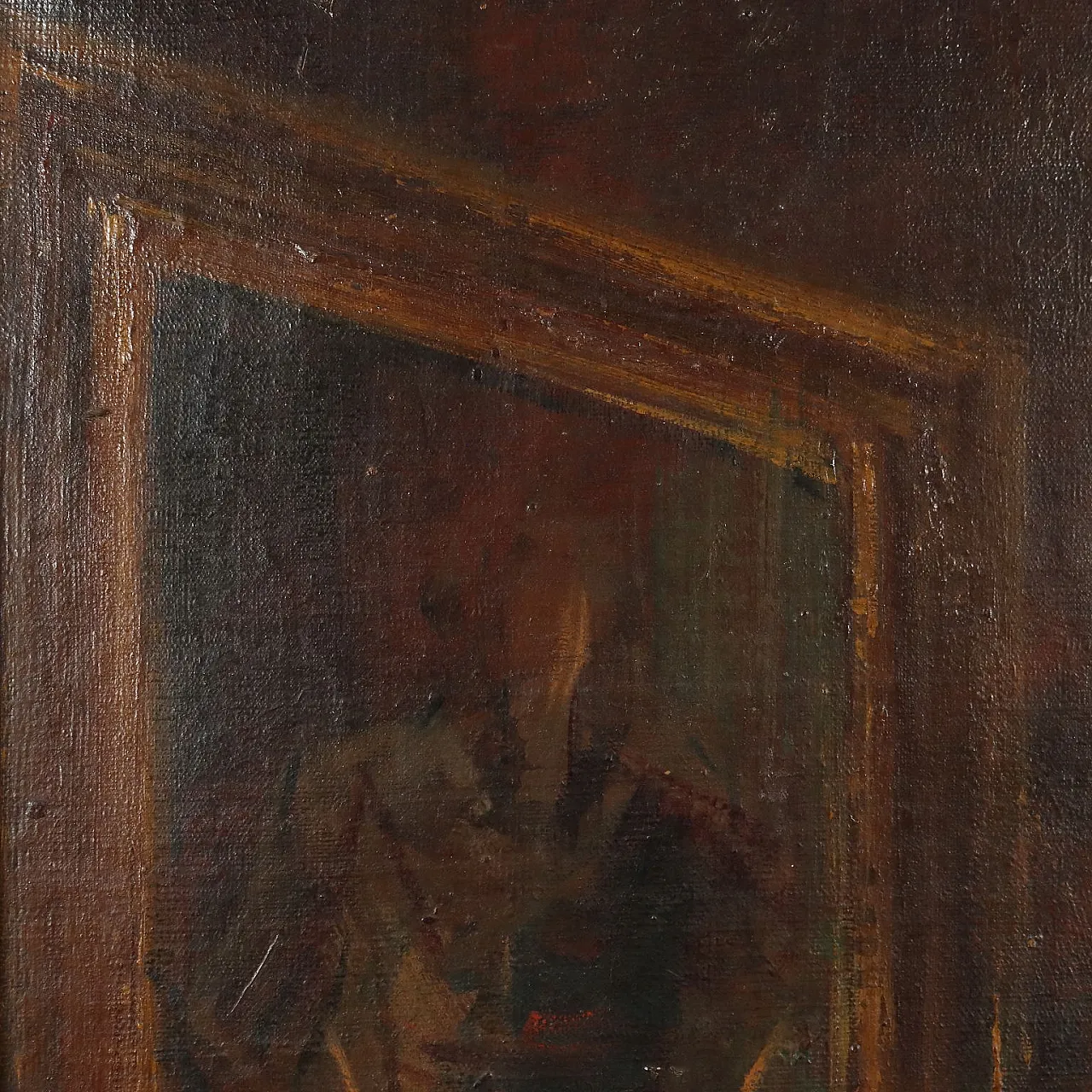 Salvatore Balsamo, Gallant scene, oil on canvas 6