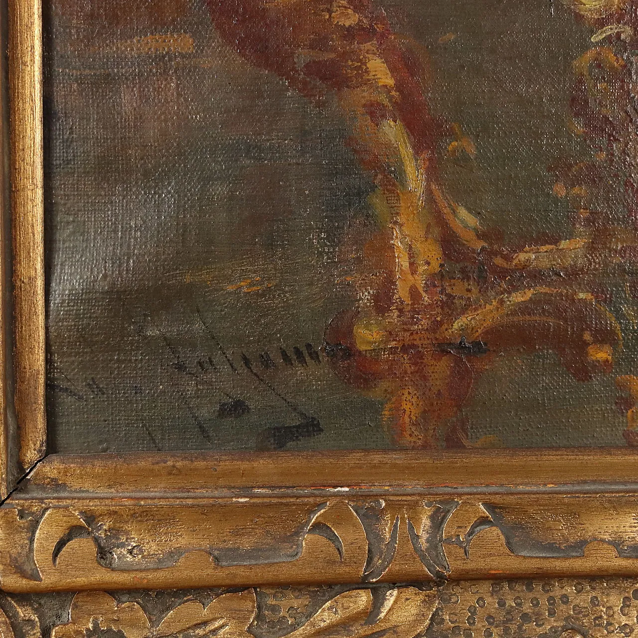 Salvatore Balsamo, Gallant scene, oil on canvas 8