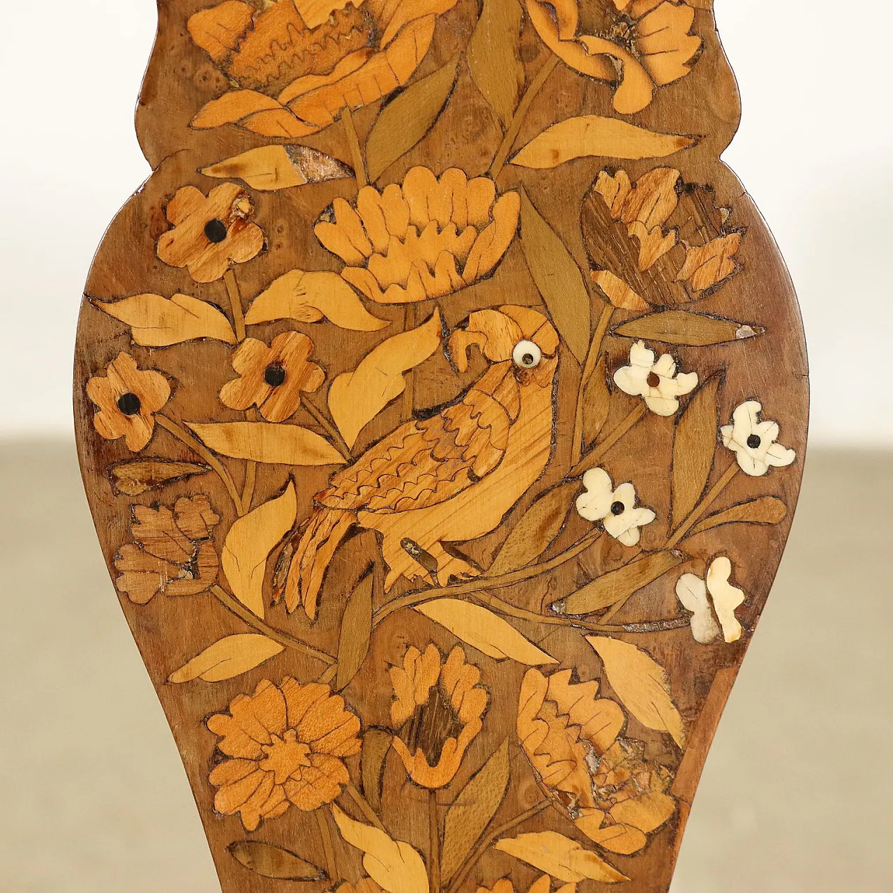 4 Sedie olandesi di gusto Barocchetto in quercia e radica, terzo quarto '800 5