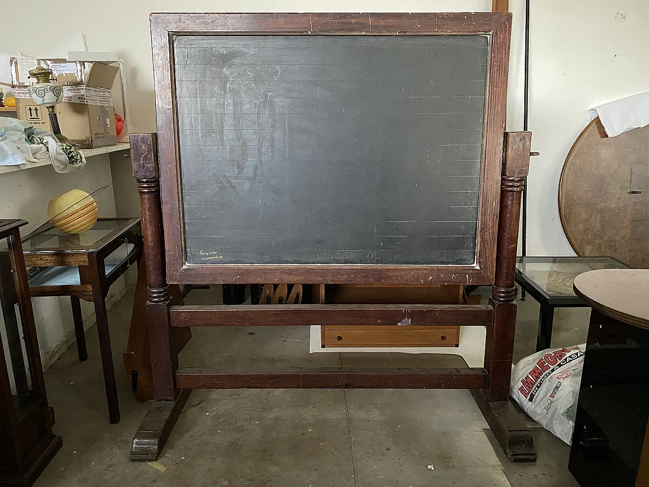 Lavagna da scuola, legno e ardesia, primi '900 1