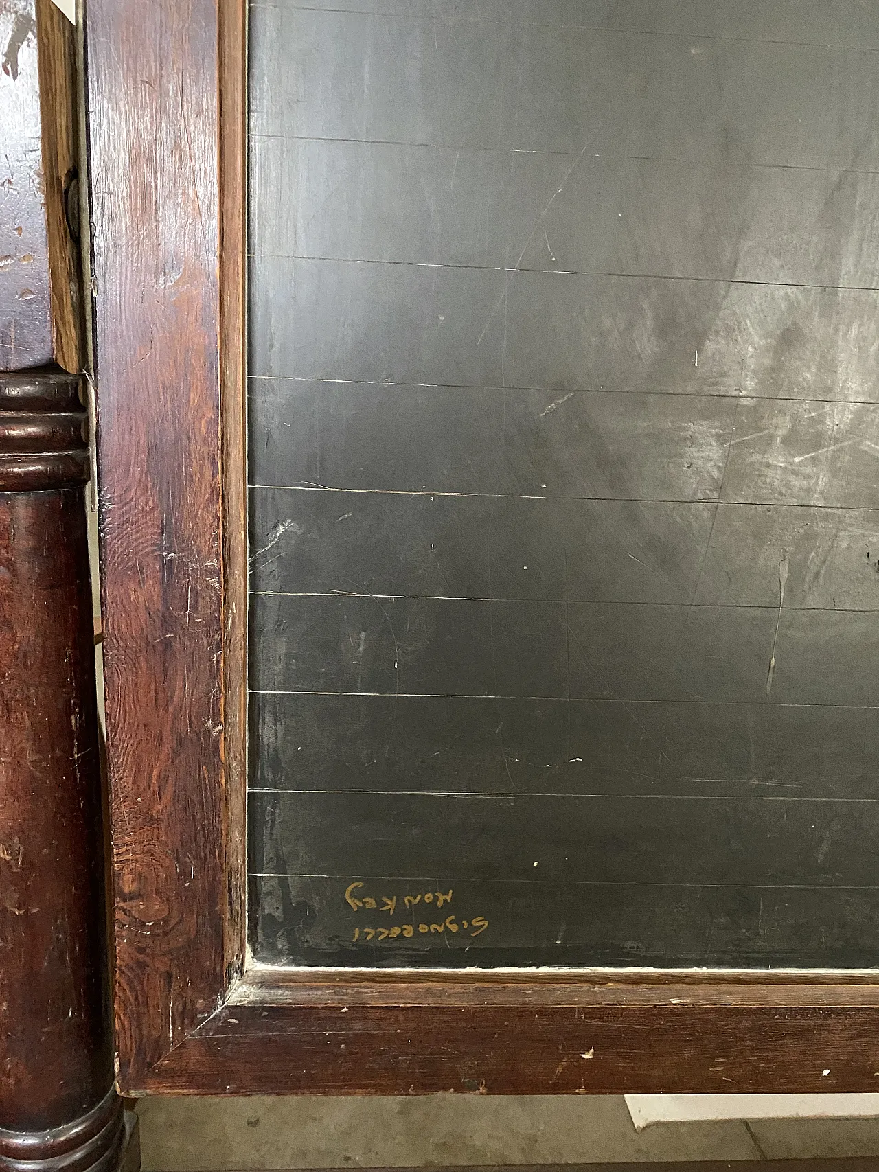 Lavagna da scuola, legno e ardesia, primi '900 4