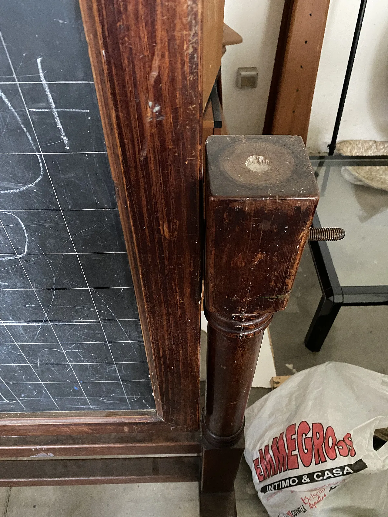 Lavagna da scuola, legno e ardesia, primi '900 7