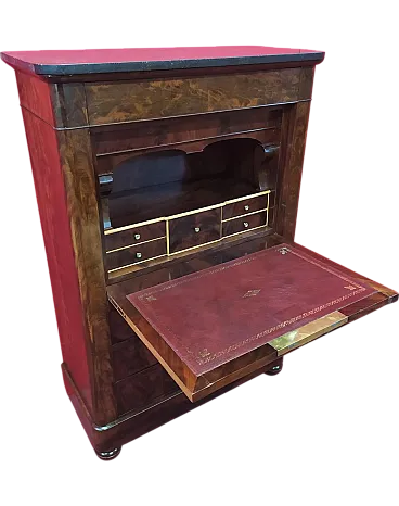 Secretaire Luigi Filippo in mogano, '800